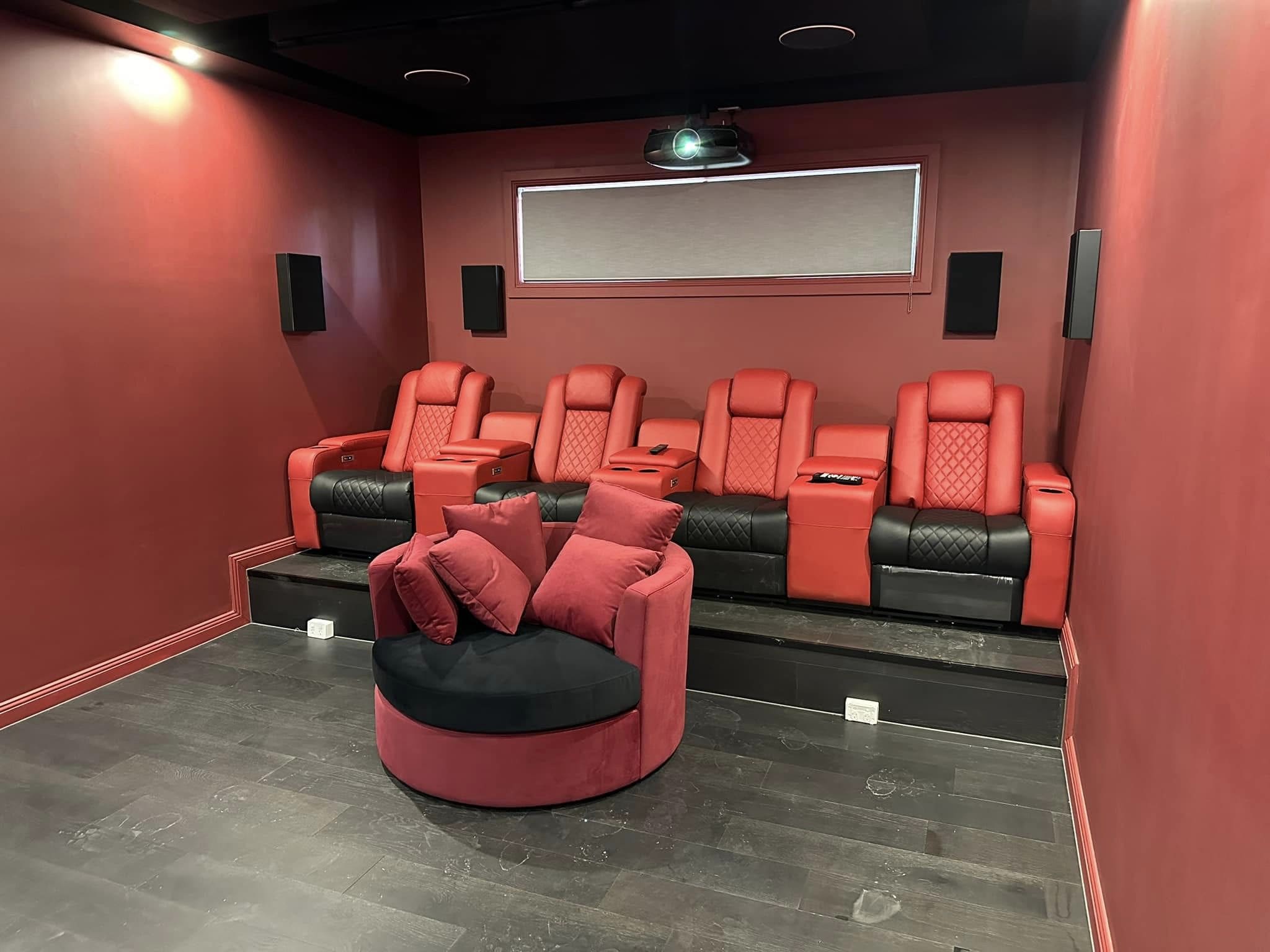 Custom Home Theatre Seating – Tailored for Comfort and Performance